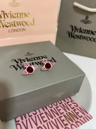 Pendientes Vivienne Westwood Oro y Rojo