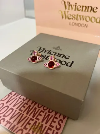 Pendientes Vivienne Westwood Oro y Rojo