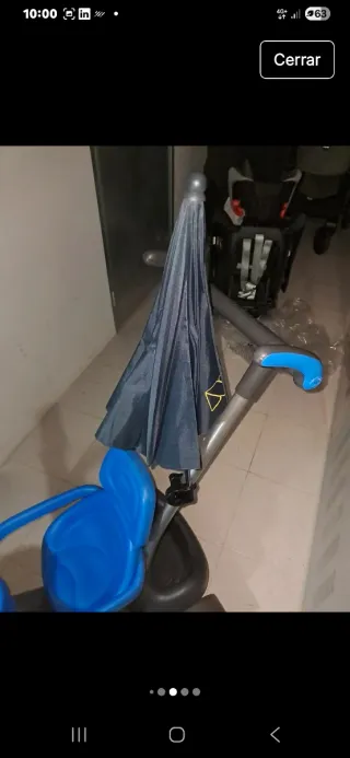 Triciclo para niño con sombrilla