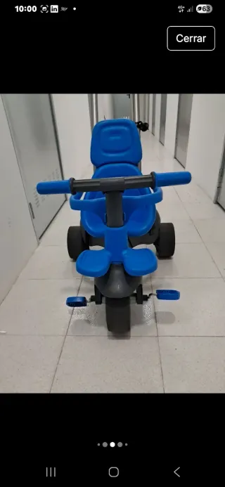 Triciclo para niño con sombrilla