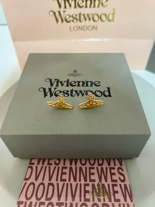 Pendientes Vivienne Westwood Orb Dorados