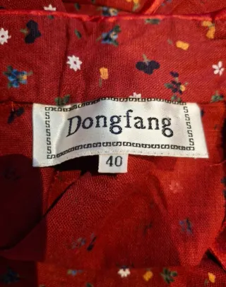 Vestido oriental estampado