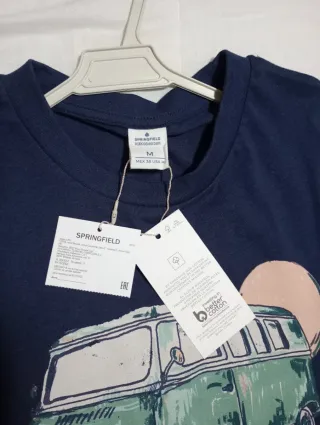 Camiseta Springfield Estampada Estilo Vintage