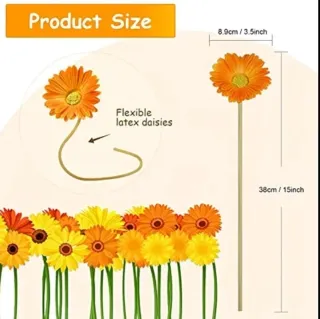 12 Flores Artificiales Decoración