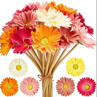 12 Flores Artificiales Decoración