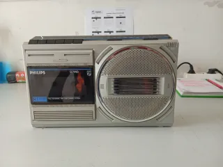 Radiocasete Vintage Philips D7140, funcionando....