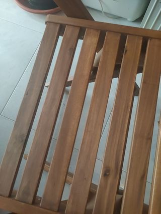 SILLA PLEGABLE ACACIA MACIZA, A ESTRENAR