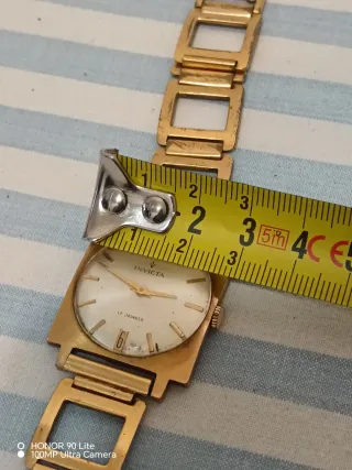 Raro INVICTA Vintage Square Case - 17 Jewels - Inc