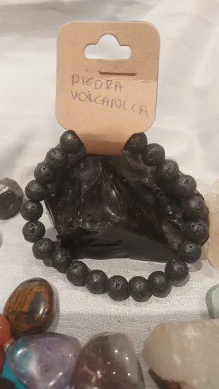 Pulsera Piedra Volcánica Natural