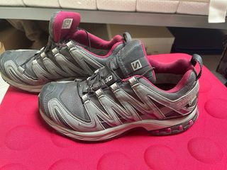 Scarpe trekking Salomon Gore-Tex grigie/rosa