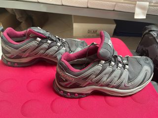 Scarpe trekking Salomon Gore-Tex grigie/rosa