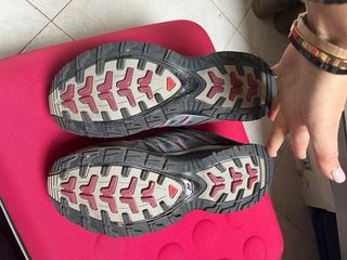 Scarpe trekking Salomon Gore-Tex grigie/rosa