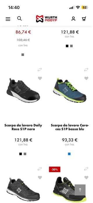 Scarpe antinfortunistiche Wurth Modyf n.39