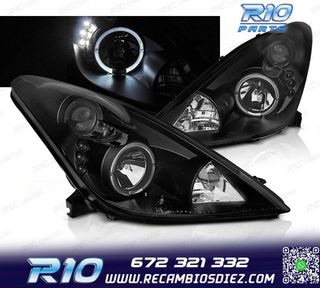 FAROS PARA TOYOTA CELICA T23 99-05 OJOS ANGEL NEGROS