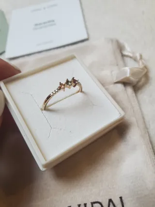 Anillo plata chapada oro 18kt Vidal y Vidal NUEVO