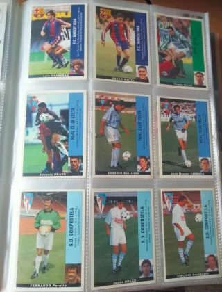 Panini Liga 95/96 - 283 cromos distintos sin pegar