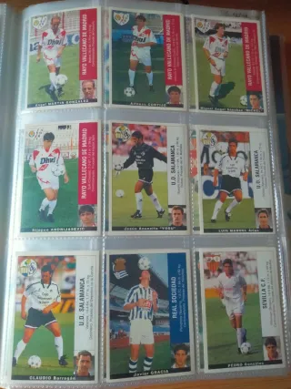 Panini Liga 95/96 - 283 cromos distintos sin pegar