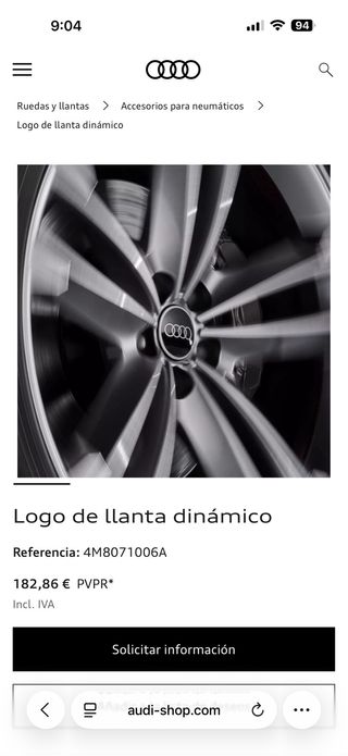 Logotipos Dinámicos Audi para llantas