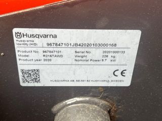 Cortacésped Husqvarna Rider R216T AWD