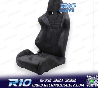 KIT ASIENTO BAQUET UNIVERSAL NEGRO EVO ERS RALLY