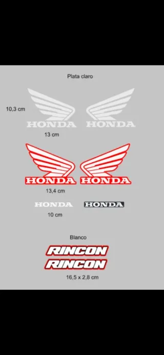 Adhesivos Honda Rincon