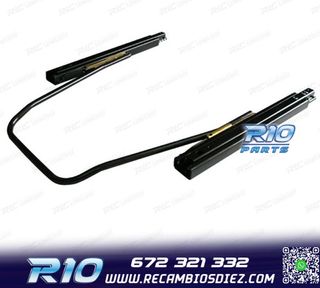 KIT ASIENTO BAQUET UNIVERSAL CUERO NEGRO ESTILO SPORTSTER CU