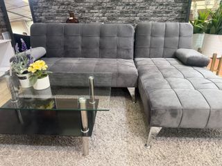 Sofá Cama Chaise Longue Negro