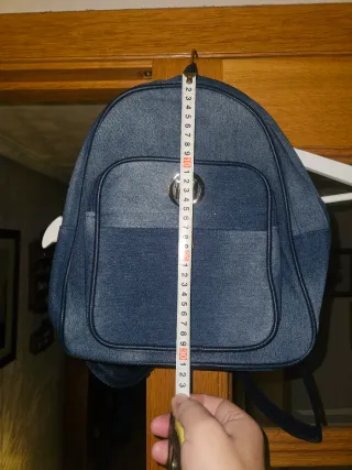 Mochila vaquera azul