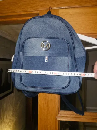 Mochila vaquera azul