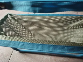 Mesita plegable azul para playa/campo