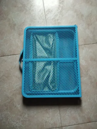 Mesita plegable azul para playa/campo