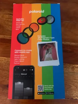 Polaroid Now+ Instant Camera + 16 Fotos y filtros