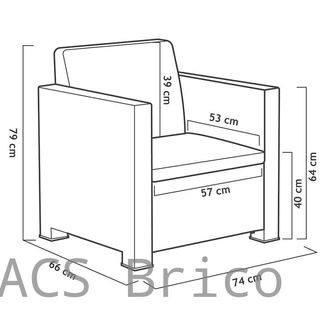 Muebles Jardín Belice Grafito
