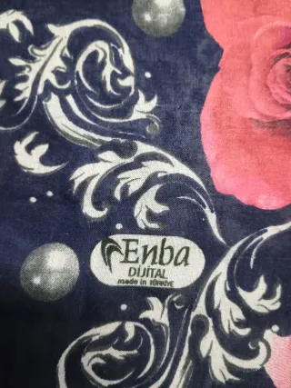 Fazzoletto foulard donna fiori blu