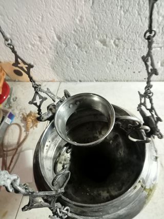 +200 AÑOS ENORME LAMPARA IGLESIA VOTIVA