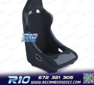 ASIENTO BAQUET UNIVERSAL ALCANTARA NEGRO LOOK POLE POSITION
