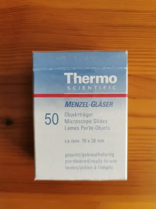 Caja Portaobjetos microscopio Thermo Scientific