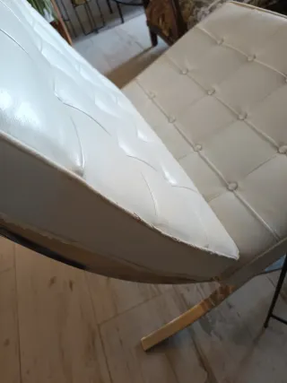 Silla Barcelona Piel y Metal