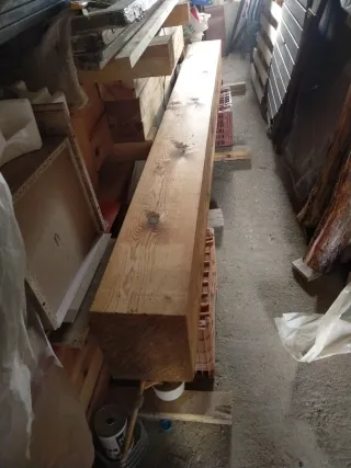 Jacena de madera maciza