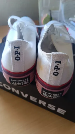 Zapatillas Converse Plataforma Rosa y Blancas