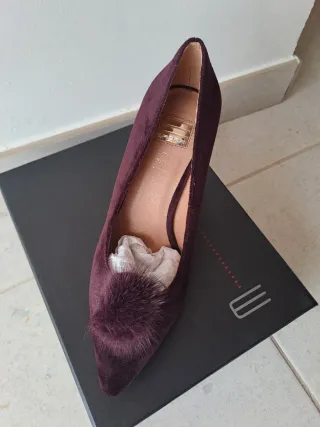 Zapatos de tacón mujer T.39 color burdeos