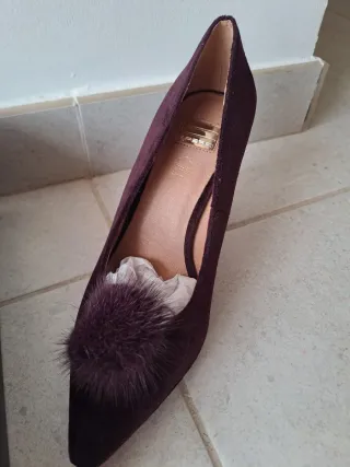 Zapatos de tacón mujer T.39 color burdeos