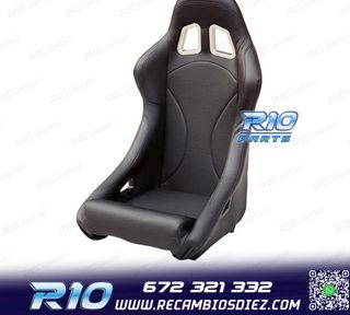 ASIENTO BAQUET UNIVERSAL NEGRO PIEL ESTILO EVO