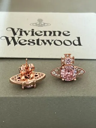 Pendientes Vivienne Westwood Rosa y Oro