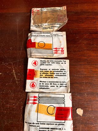 Juego de aros Seat 124 73mm De antiguo estop 1200c