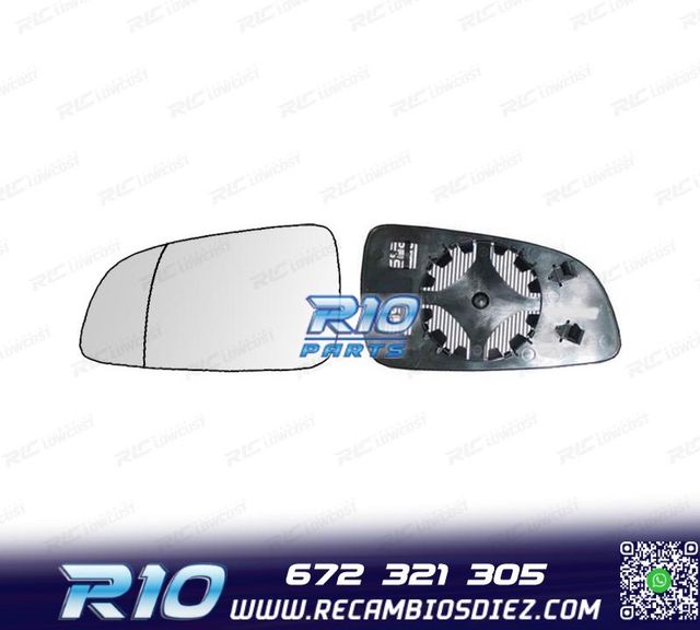 CRISTAL ESPEJO BASE IZQUIERDO OPEL ASTRA H 04-08 TERMICO