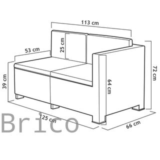 Muebles Jardín Oasis Grafito