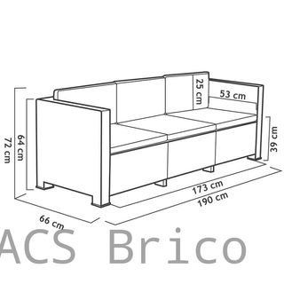 Muebles Jardín Oasis Grafito