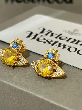 Pendientes Vivienne Westwood Orb Dorados