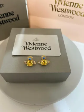 Pendientes Vivienne Westwood Orb Dorados